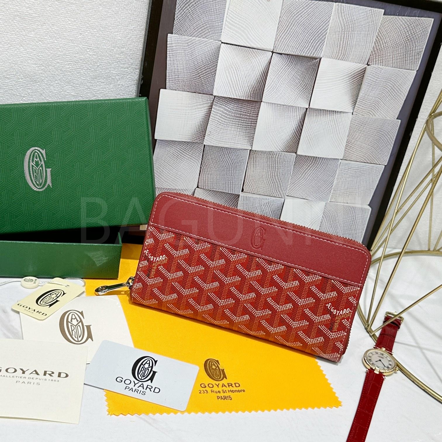 고야드 마티뇽 지퍼 지갑