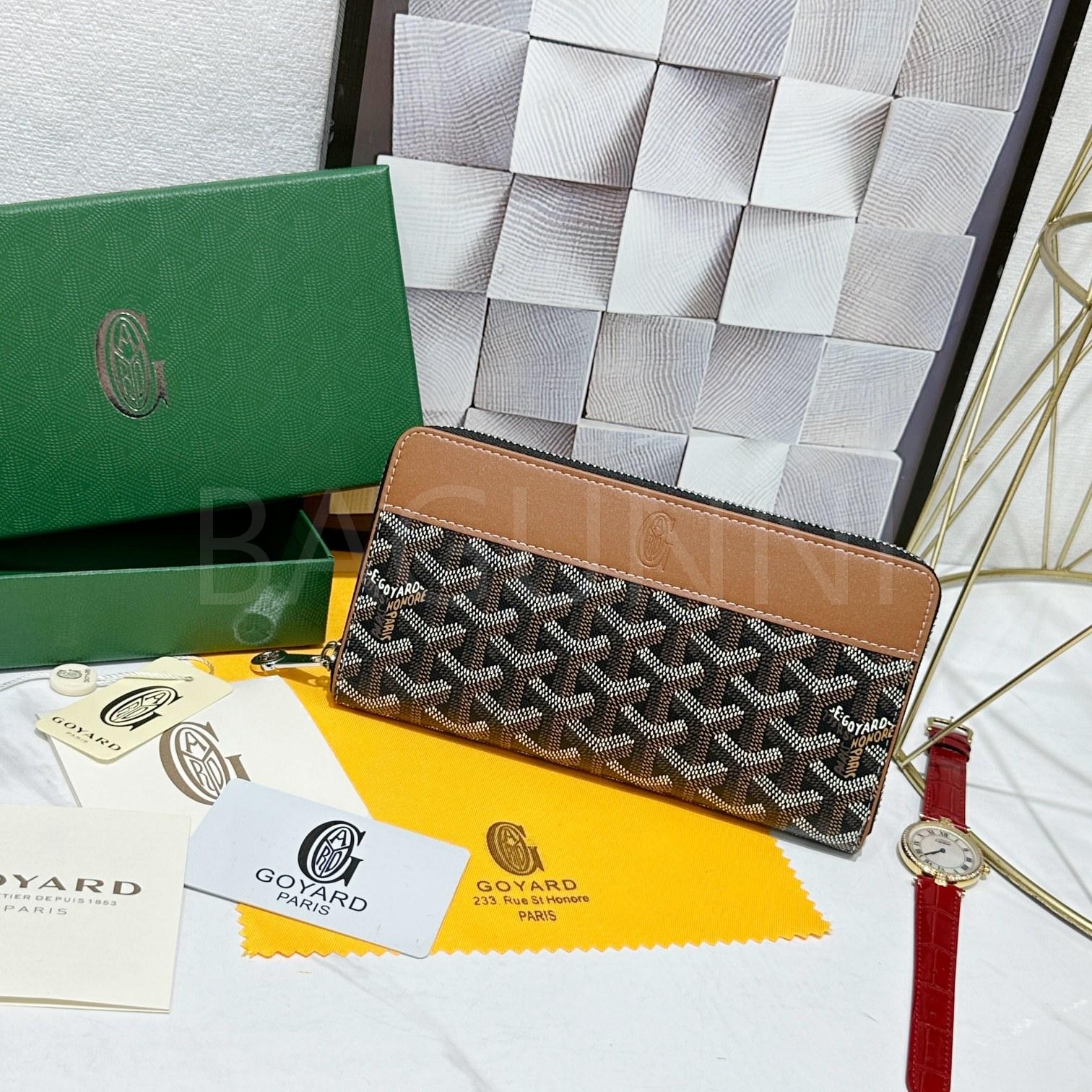 고야드 마티뇽 지퍼 지갑