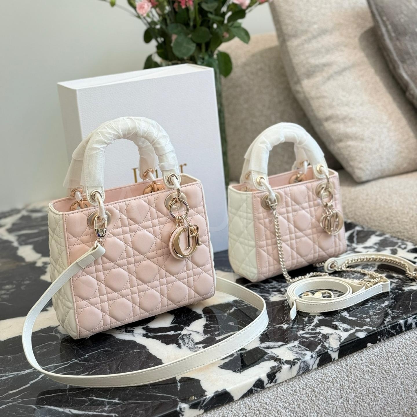 디올 레이디 디올 탑핸들백