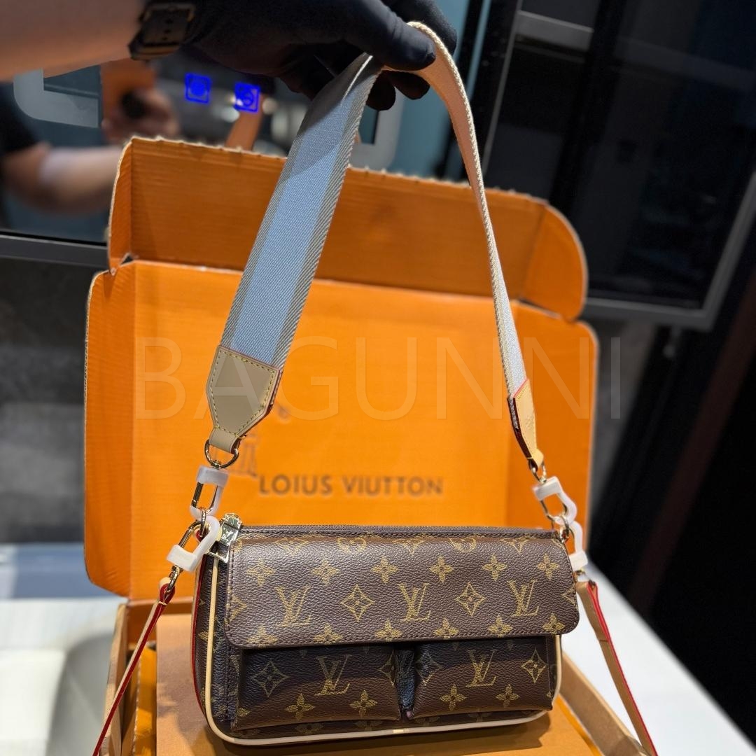 루이비통 카멜 숄더백