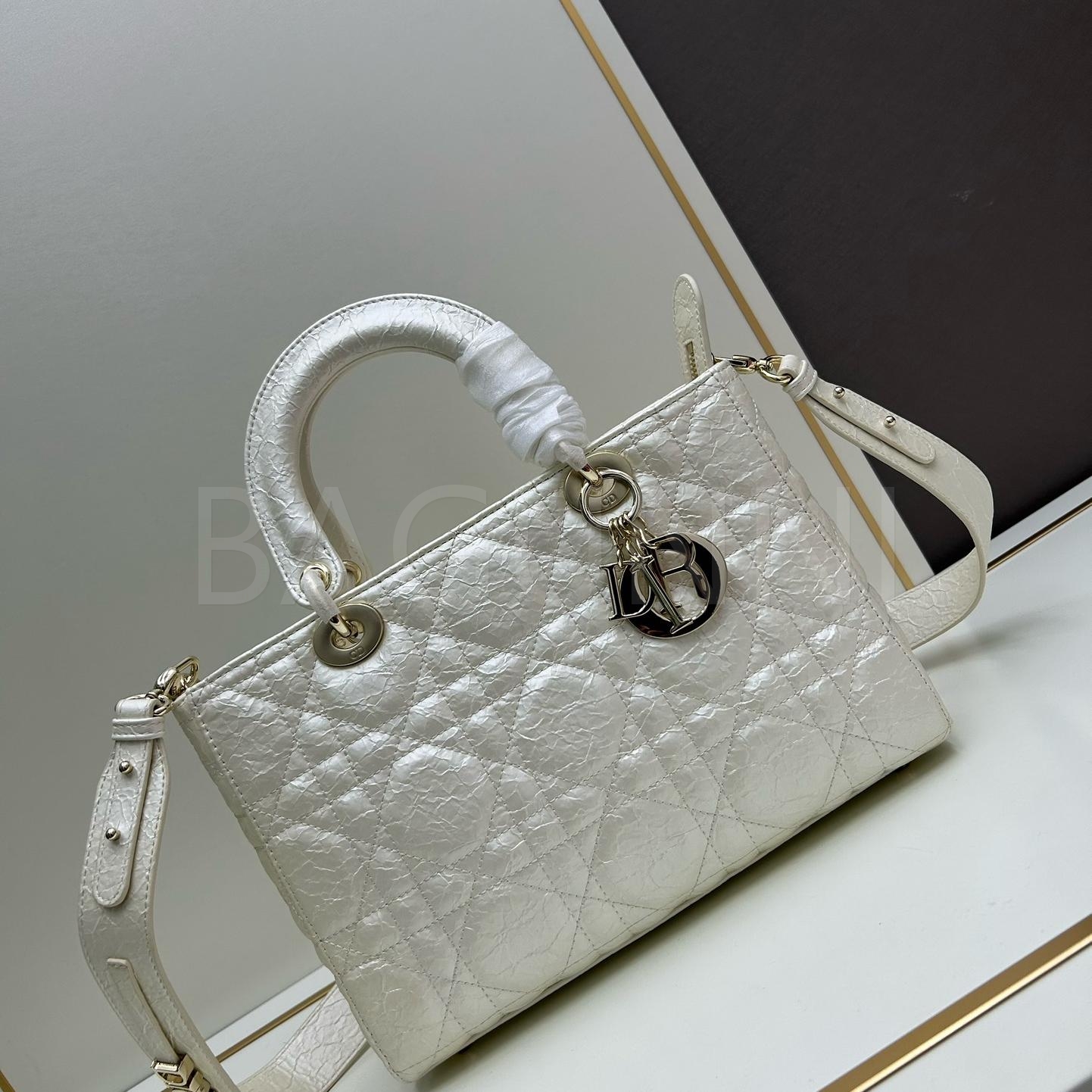 디올 레이디 디올 토트백