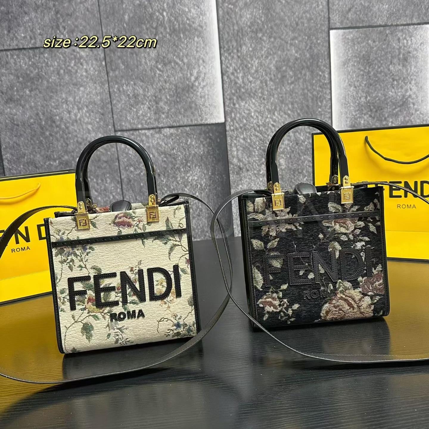 펜디 로고 토트백