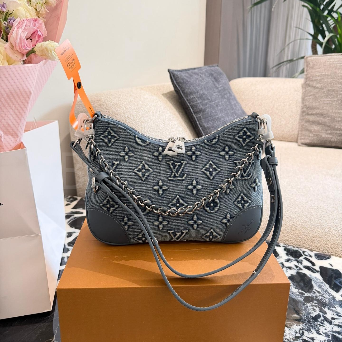 루이비통 데님 가방