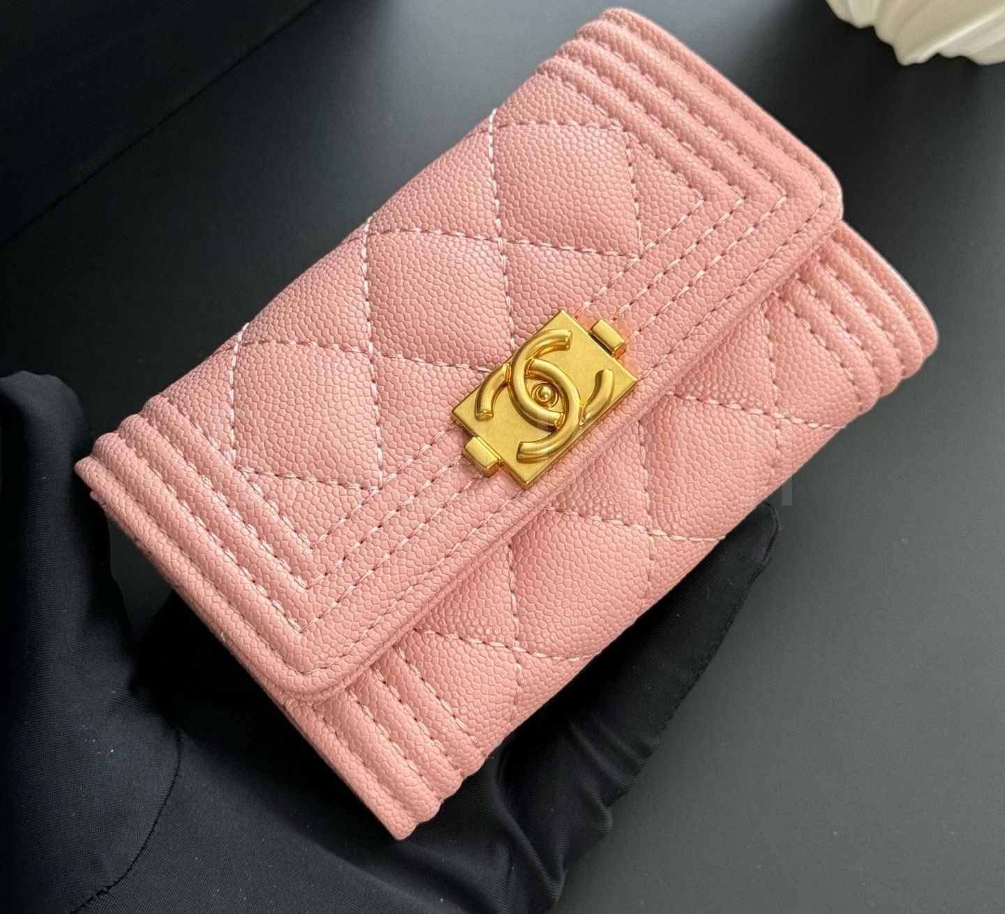 샤넬 보이 카드지갑