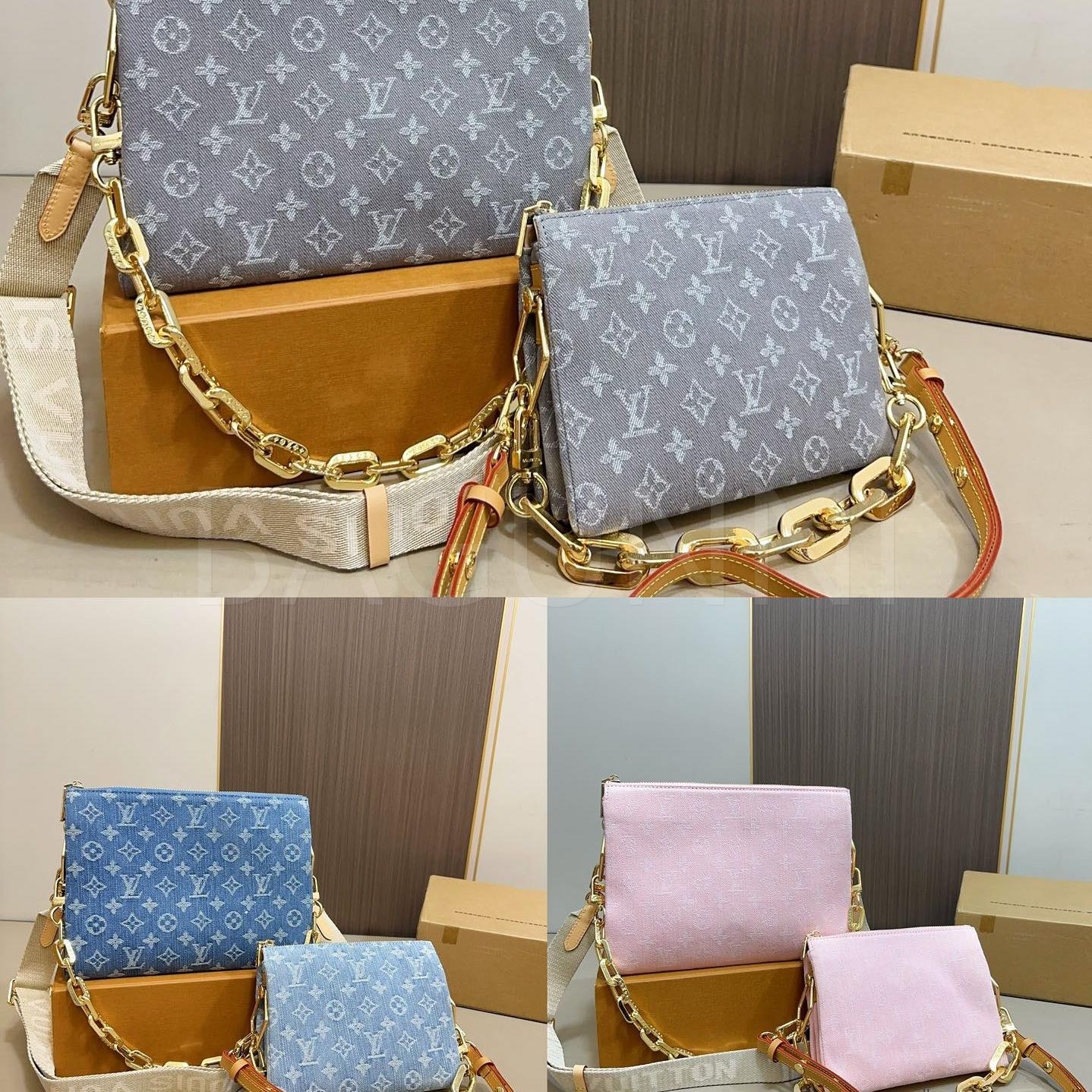 루이비통 데님 가방