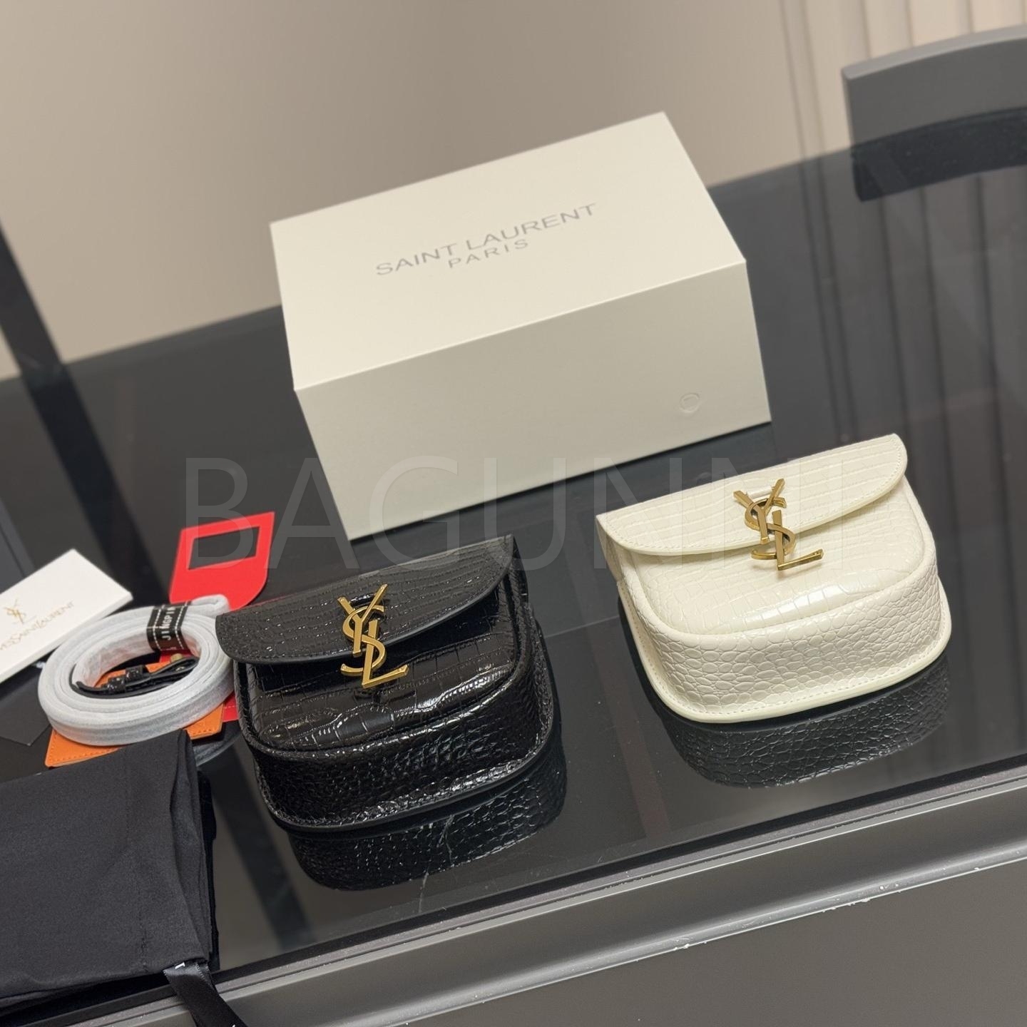 YSL 로고 백