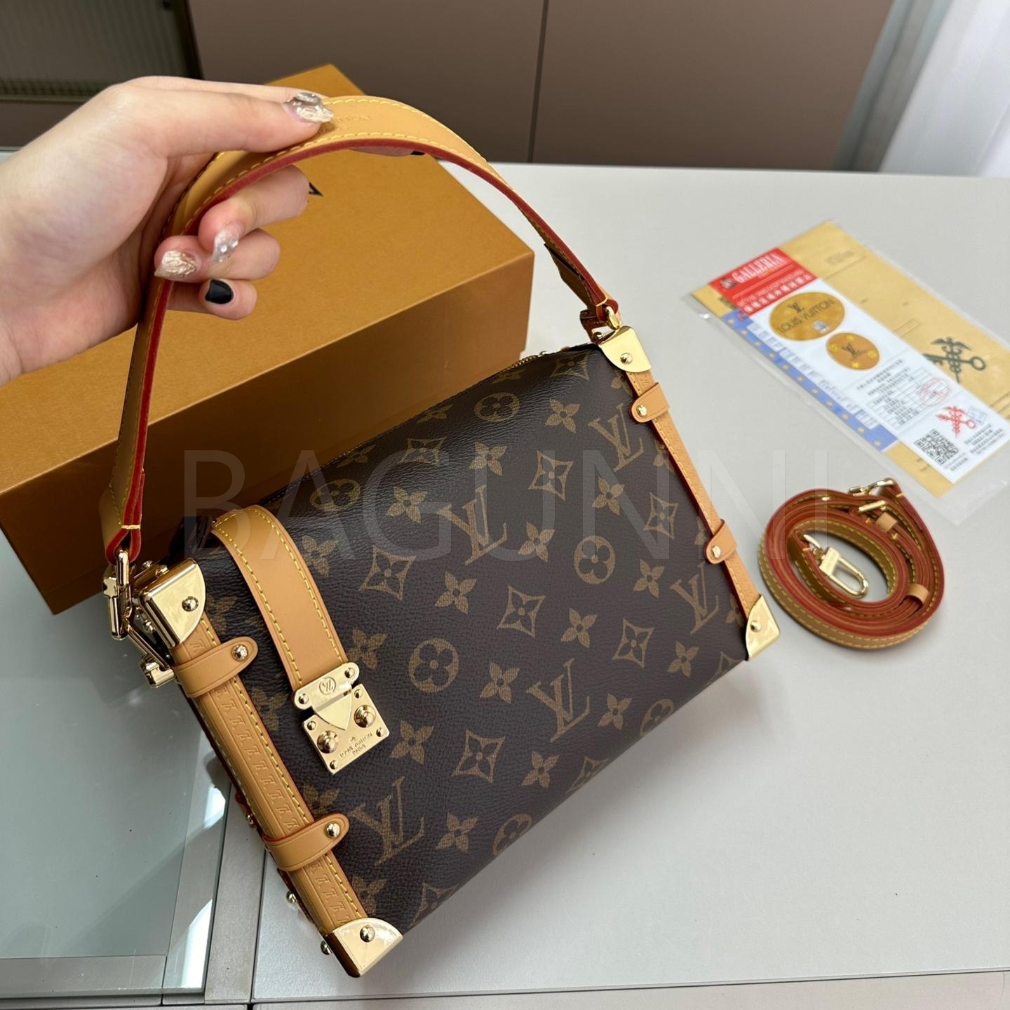 루이비통 5 아 7 탑핸들백