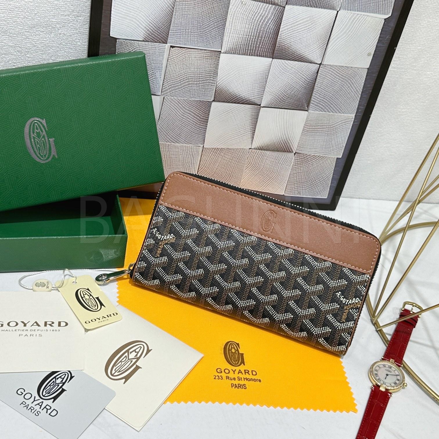 고야드 마티뇽 지퍼 지갑