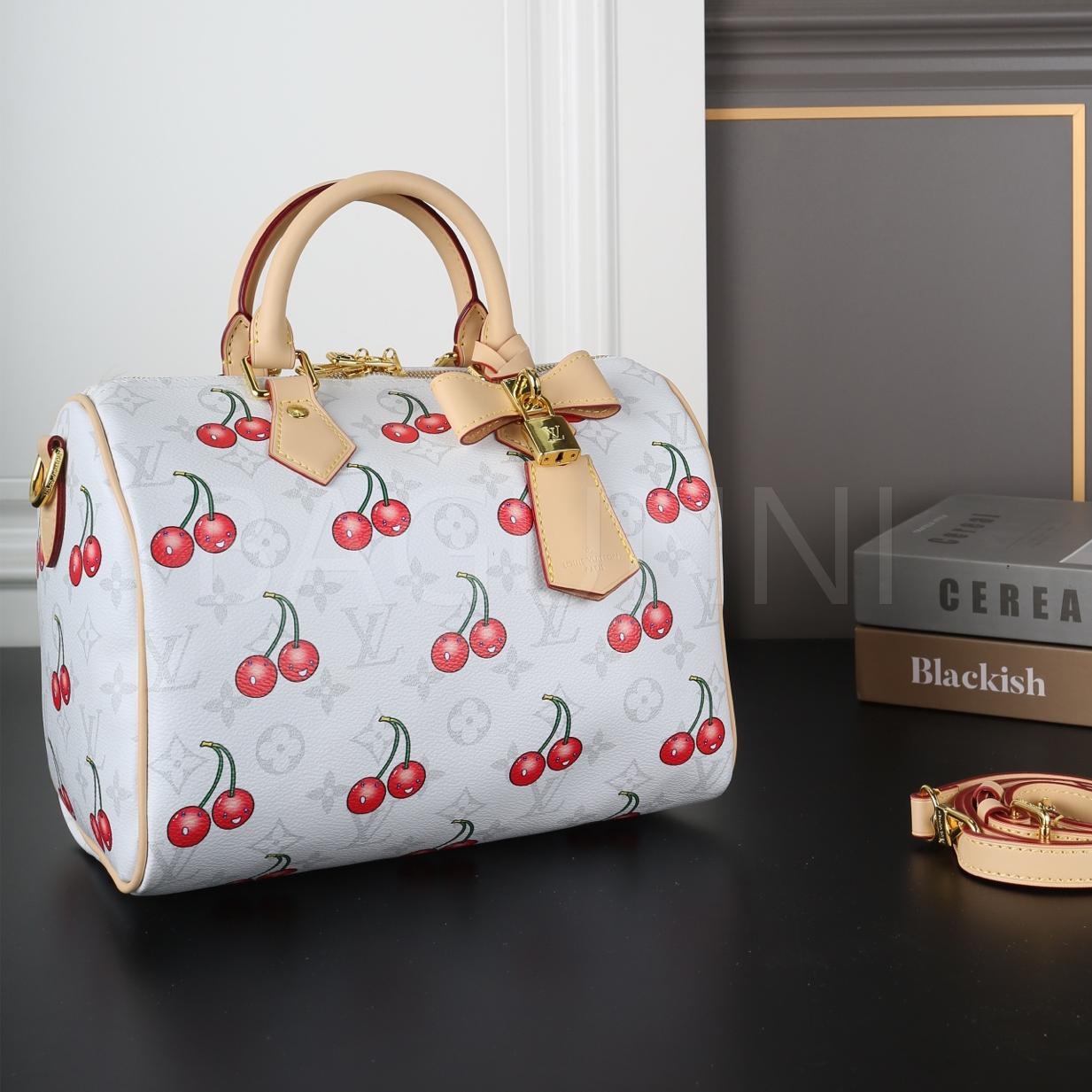루이비통 x 무라카미 타카시 체리 스피디 소프트 백