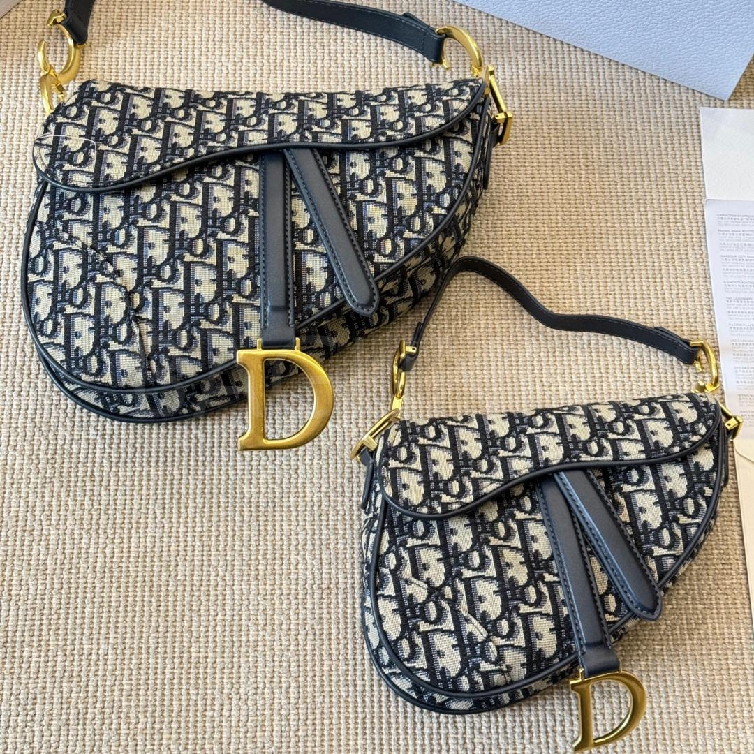 디올 새들 숄더백