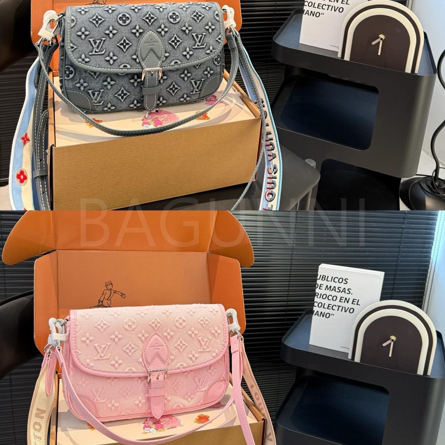 루이비통 솔로뉴 바게트 숄더백