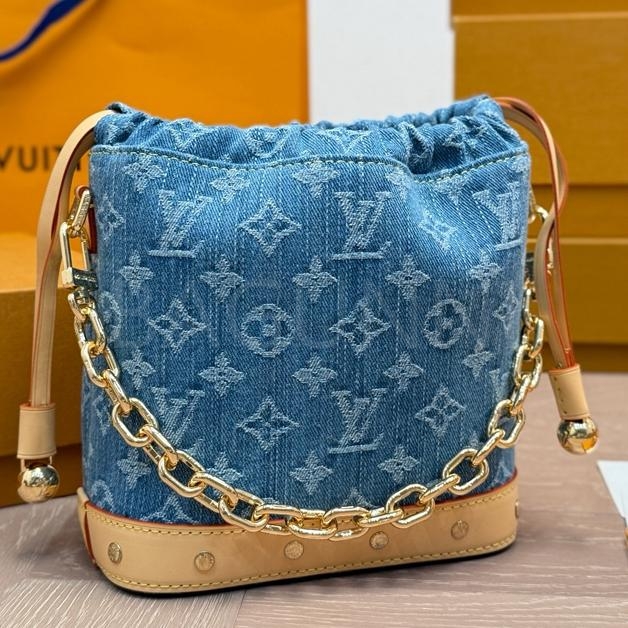 루이비통 데님 노에 버킷 백