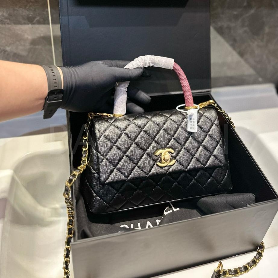 샤넬 탑핸들 플랩 백