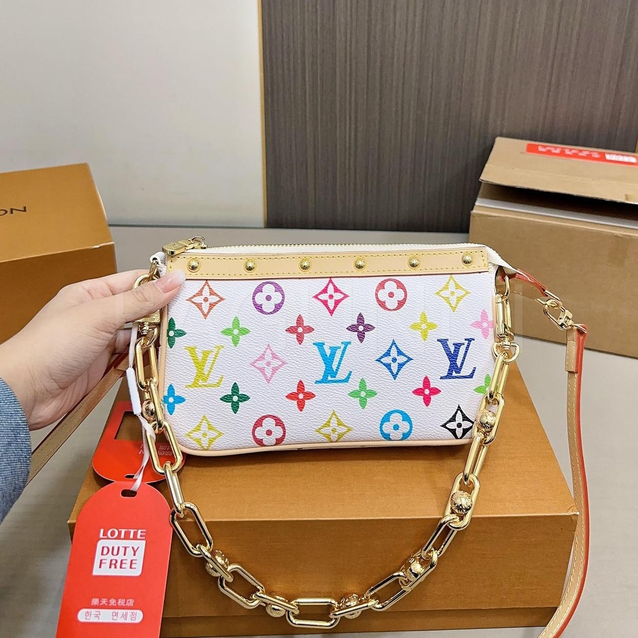 루이비통 멀티컬러 숄더백