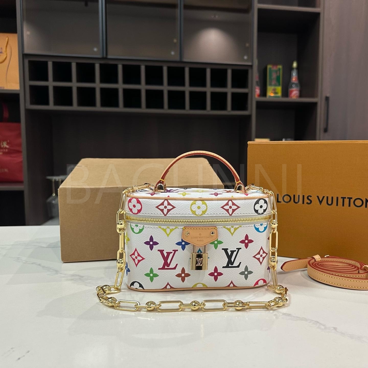 루이비통 멀티컬러 베니티 백