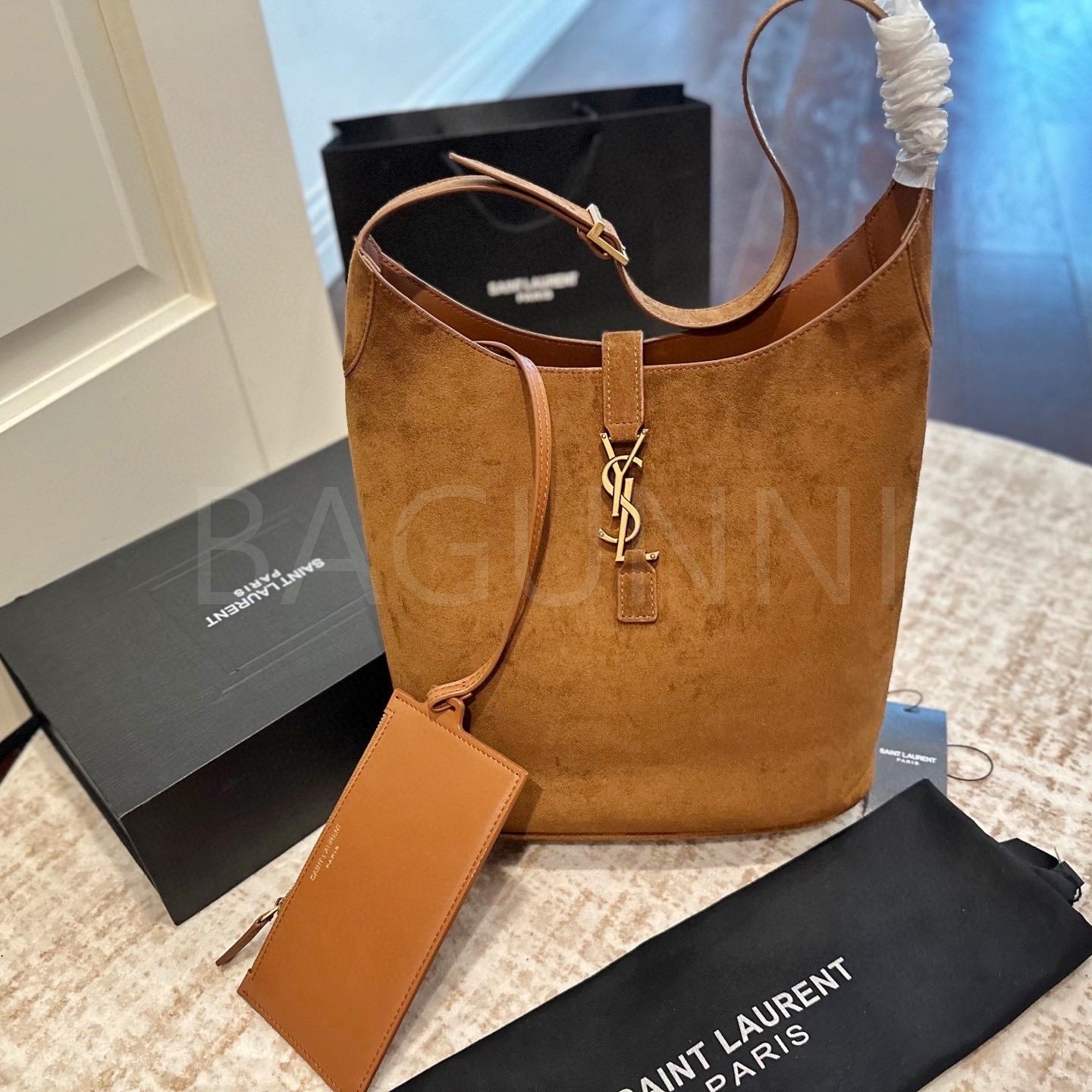 YSL 로고 토트백