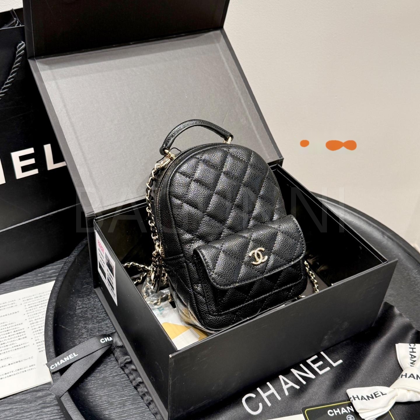 샤넬 미니 체인 백팩