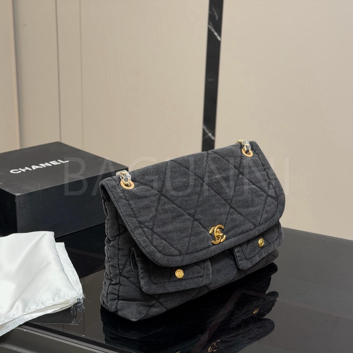 샤넬 보우 체인 숄더백