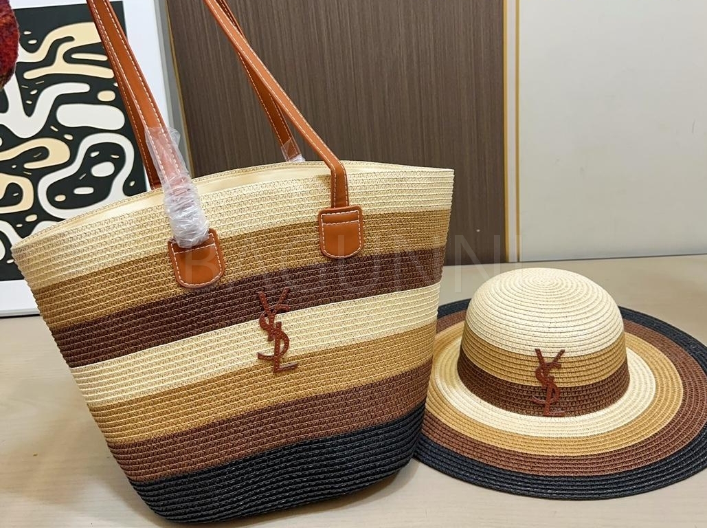 YSL 우븐 쇼퍼백