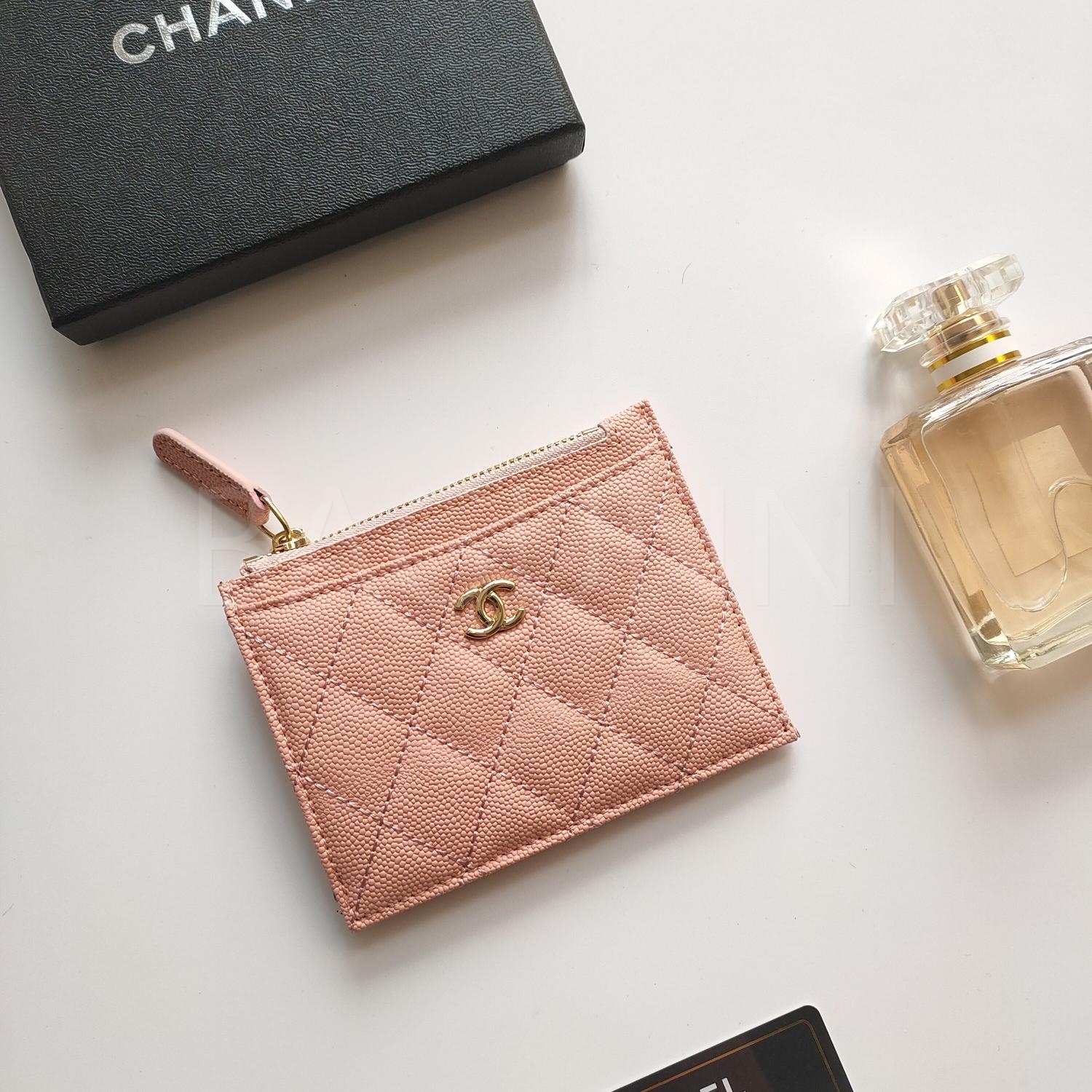 샤넬 지퍼 카드지갑