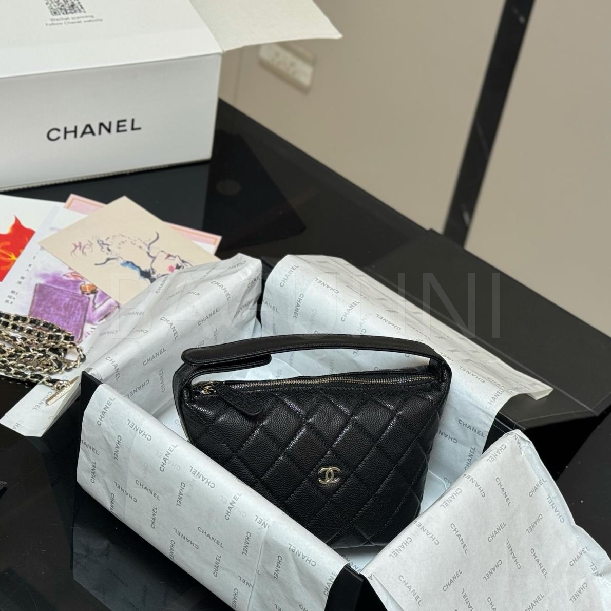 샤넬 런치박스 호보 백