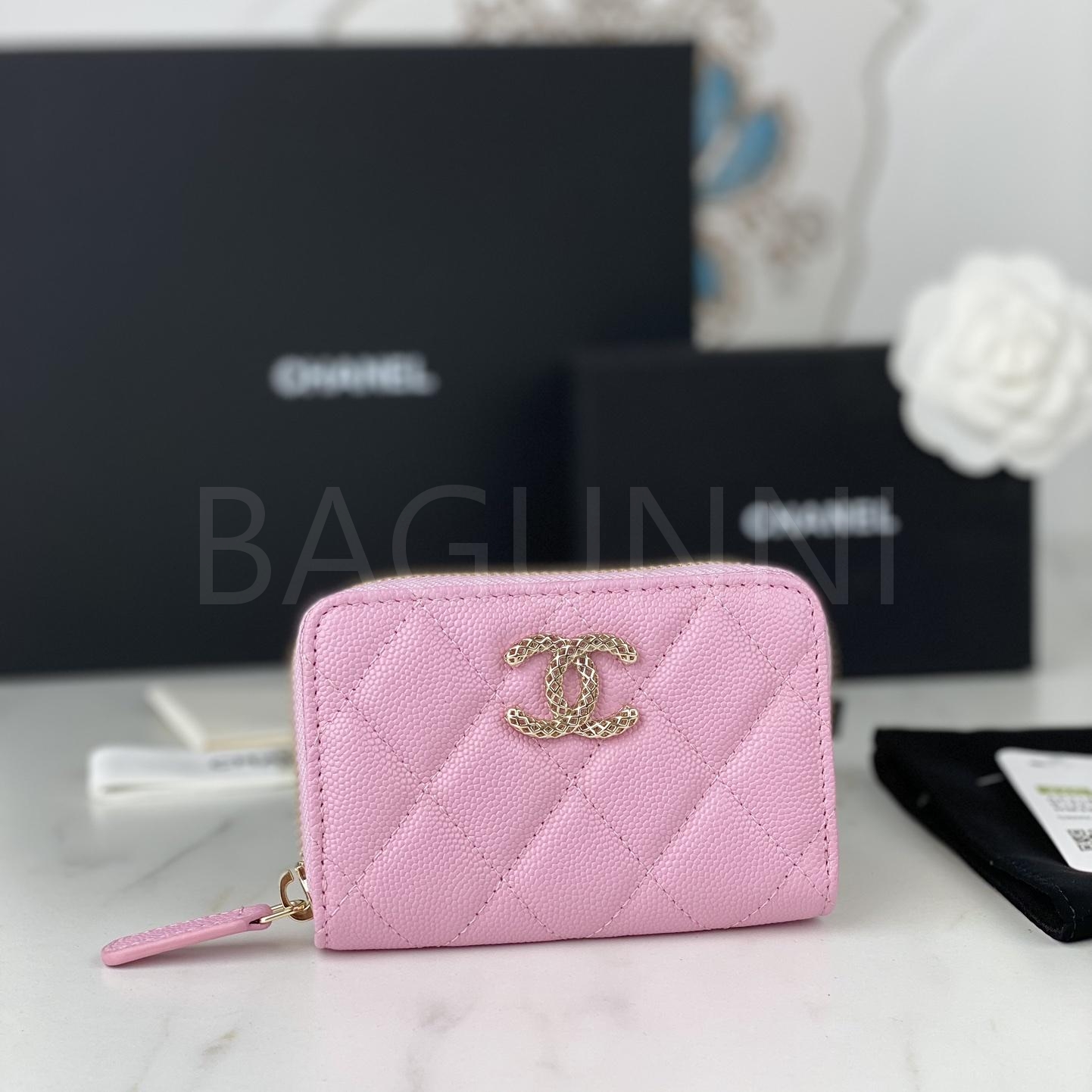 샤넬 19 카드지갑
