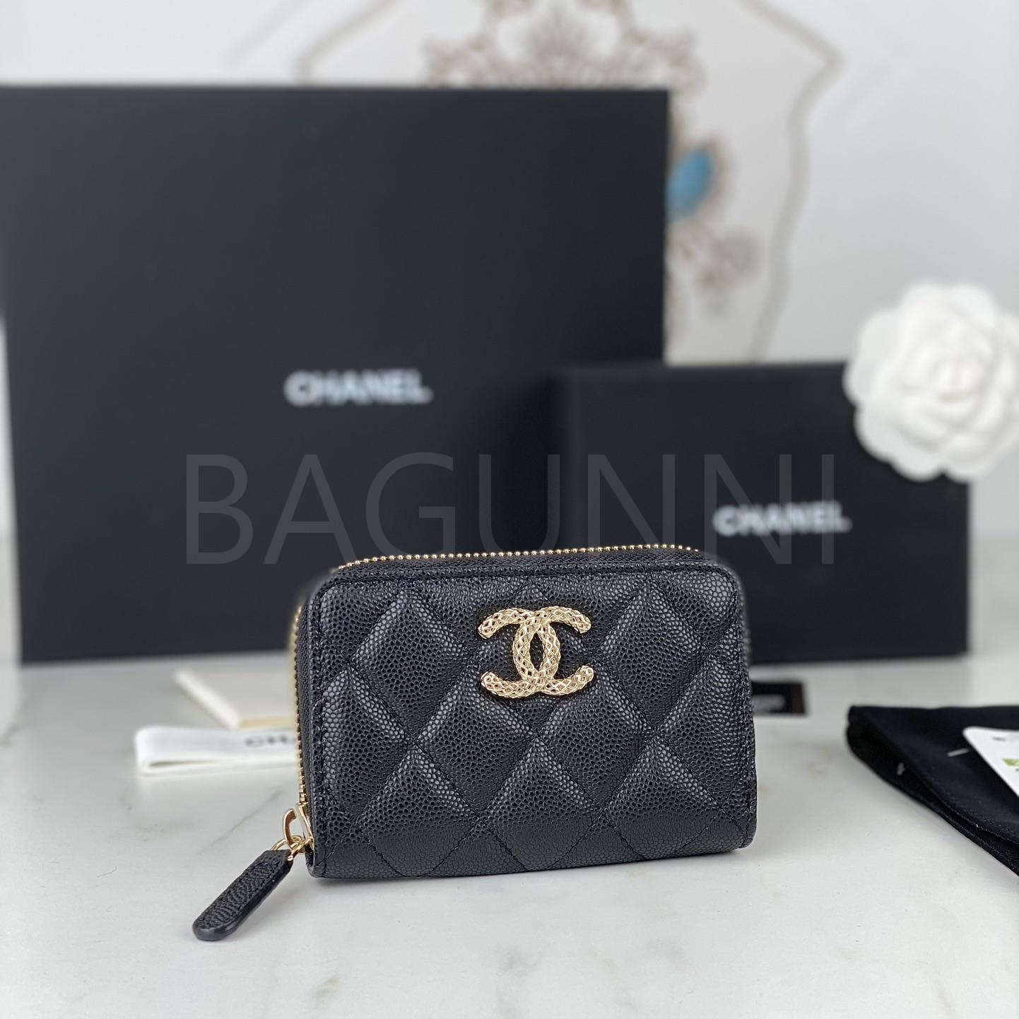 샤넬 19 카드지갑