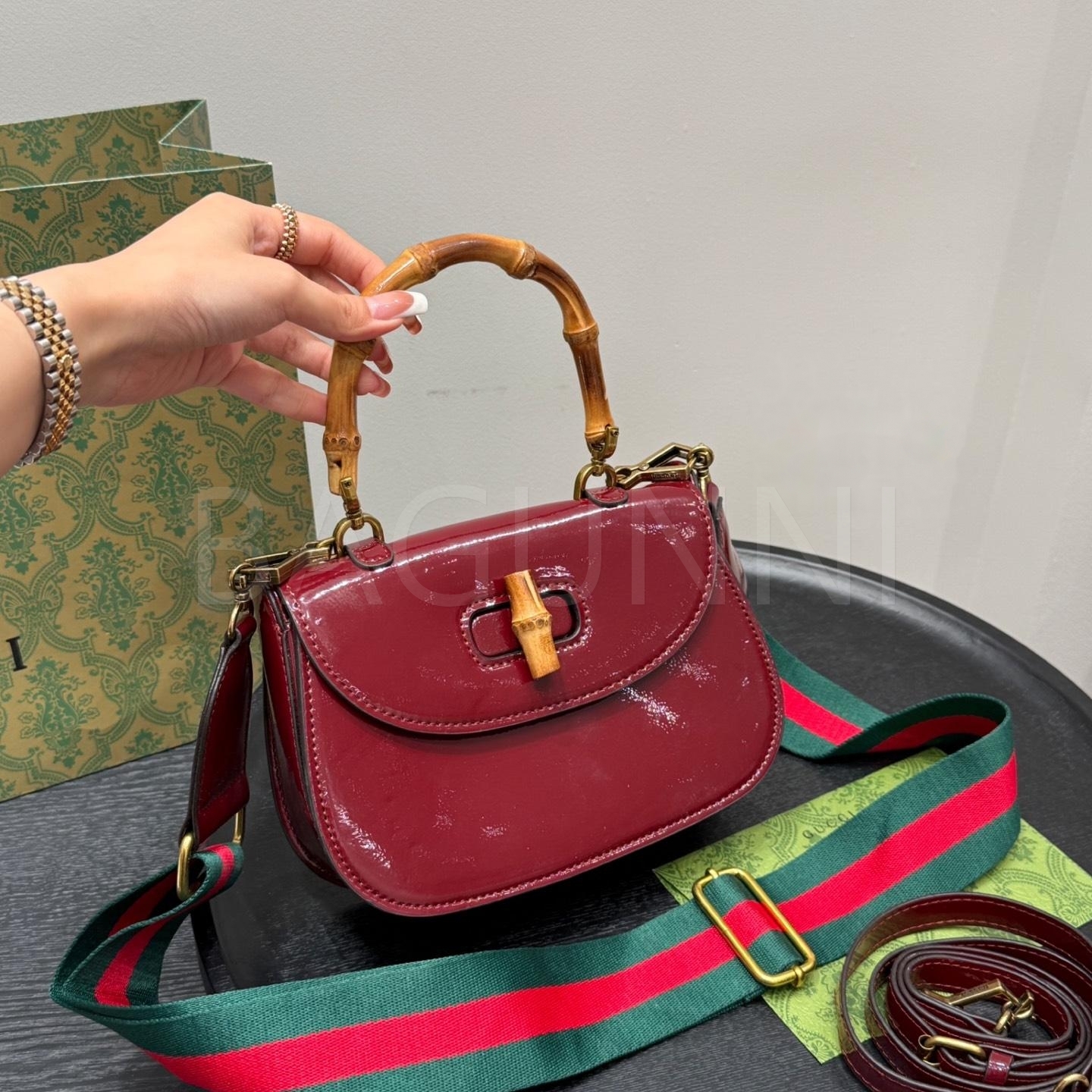 구찌 뱀부 토트백